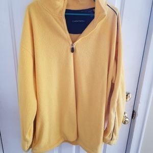 Yellow oversized quarter zip